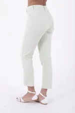 Fringe Ending High Waisted Mom Fit Jean  764-88-(26-31) Mint Green