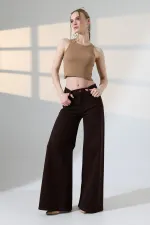 Wide Leg Jean 7082-78-(27-32) Brown Wide Leg Jean 7082-78-(27-32) Brown