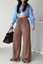 Lastikli Palazzo Pantolon  HS740-72-(S-XL)