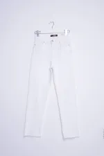 Dikişsiz Paça Mom Fit Kot Pantolon  764-50-(27-32)