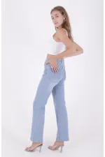 Jeans décontractés à ourlet cousu 7026-15-(28-33)