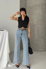 Çımalı Kot Pantolon  7163-08-(27-32)