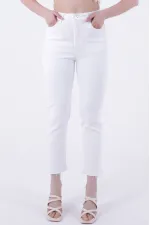 Dikişsiz Paça Mom Fit Kot Pantolon  764-50-(26-28)