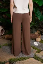 Paça Detaylı Lastikli Keten Pantolon HS700-78-(S-XL) Paça Detaylı Lastikli Keten Pantolon HS700-78-(S-XL)