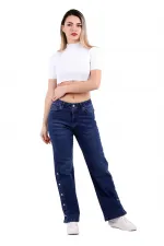 Yanı Çıtçıt Detaylı Pantolon  992-01-(27-32)