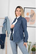 Çift Cepli Kot Gömlek  501-26-(S-XL)