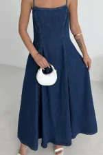 Bağcık Detaylı Volanlı Elbise 3052-26-(S-XL) Bağcık Detaylı Volanlı Elbise 3052-26-(S-XL)