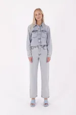 Boru Paça Relax Kot Pantolon 931-42-(27-32)