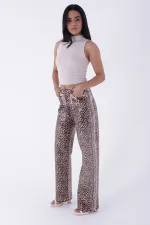 Leopar Palazzo Kot Pantolon  7028-80-(28-33)