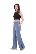Beli Lastikli Yırtmaç Detaylı Pantolon  1717-06-(S-XL-6)
