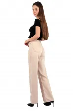 Paçası Yırtmaçlı Mom Fit Kot Pantolon  1732-66-(26-31)