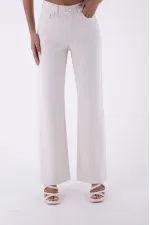 Wide Leg High Waisted Relaxed Jean  718-80-(27-32) Natural