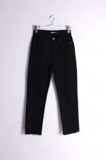 Dikişsiz Paça Mom Fit Kot Pantolon  764-07-(27-5)