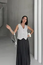 Düğmeli Yelek 6156-94-(S-XL)
