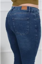 Paçası Dört Düğmeli Kot Pantolon 786-01-(30-36) Paçası Dört Düğmeli Kot Pantolon 786-01-(30-36)