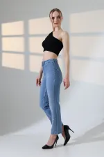 Serpme Taşlı  Relax Kot Pantolon  7193-15-(28-33)