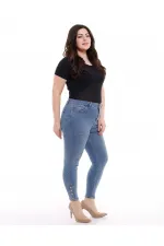 Paçası Dört Düğmeli Kot Pantolon  786-15-(30-36)