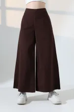 Arkası Lastikli Bol Paça Kot Pantolon  7120-78-(36-42-6)