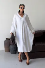 Kemerli Oversize Elbise HS3080-51-(S-L-3)