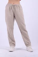 Beli Lastikli Keten Pantolon  996-80-(S-XL-6)