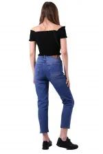 5 Düğmeli Mom Fit Kot Pantolon  745-62-(26-31)