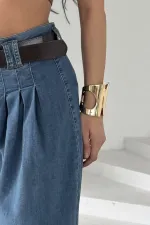 Pensli Bol Paça Kot Pantolon 7063-62-(27-32)