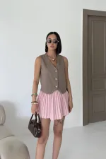 Düğmeli Yelek 6156-72-(S-XL)