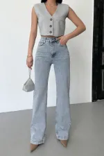 Serpme Taşlı Kot Pantolon  7107-08-(26-31)