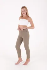 Fringe Ending High Waisted Mom Fit Jean  764-74-(26-33) Green