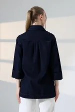  6262-17-(S-XL) Slubbed Navy Blue