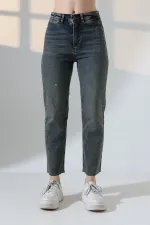 Serpme Taşlı  Relax Kot Pantolon  7193-28-(27-32)