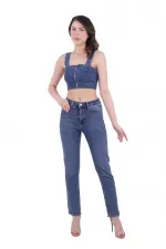 Boru Paça Klasik Kot Pantolon 855-01-(26-31) Boru Paça Klasik Kot Pantolon 855-01-(26-31)