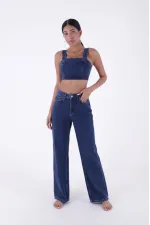 Bol Paça Relax Kot Pantolon  718-26-(26-31)