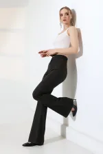 Flared Jeans with Darts on Front Waist  7021-60-(27-32) Ancient Brown