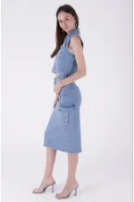 Kargo Cepli Kot Etek 1023-15-(S-XL-6) Kargo Cepli Kot Etek 1023-15-(S-XL-6)