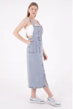 Uzun Etekli Salopet Elbise 310-08-(S-XL-6) Uzun Etekli Salopet Elbise 310-08-(S-XL-6)