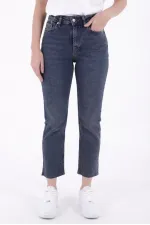 Dikişsiz Paça Mom Fit Kot Pantolon  764-28-(32-36)