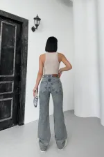 High Waist Straight Jeans 7033-62-(28-33)