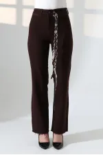 Dekoratif Cep Detaylı Palazzo Kot Pantolon  1710-78-(30-36)