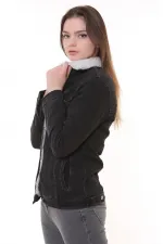 İçi Kürklü Kot Ceket  656-03-(S-L-3)