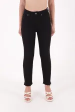 Dikişsiz Paça Mom Fit Kot Pantolon  764-07-(26-33-4-2)