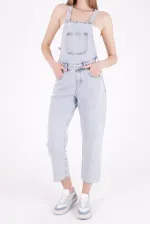 Mom Denim Overalls 325-08-(S-XL-6) Snow Light Blue Mom Denim Overalls 325-08-(S-XL-6) Snow Light Blue