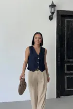 Düğmeli Yelek 6070-17-(S-XL-6)