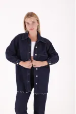 Embroidered Denim Jacket 6025-17-(S-XL) Embroidered Denim Jacket 6025-17-(S-XL)