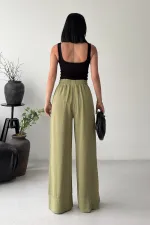 Elastic Waist Linen Pants HS700-105-(S-XL) 