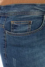 High Waisted Skinny Ankle Length Jean  819-02-(32-36) Dark Tinted Denim