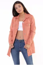 Fringe Finish Boyfriend Denim Jacket 679-75-(S-XL-6) Roof Tile Fringe Finish Boyfriend Denim Jacket 679-75-(S-XL-6) Roof Tile