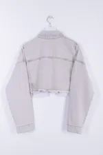 Denim Jacket with Lining Detail 6016-79-(XS-L-6) Denim Jacket with Lining Detail 6016-79-(XS-L-6)