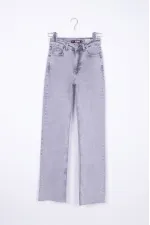Dikişsiz Paça Bol Paça Relax Kot Pantolon  1726-32-(26-31)