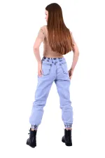 Beli Lastikli Mom Pantolon 808-08-(S-XL-6) Beli Lastikli Mom Pantolon 808-08-(S-XL-6)